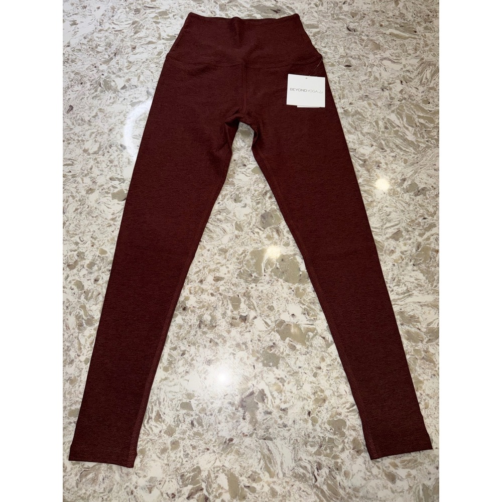 Beyond Yoga Spacedye High Waisted Midi Leggings heather brown size XS
